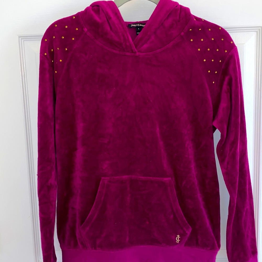 Juicy couture studded hoodie